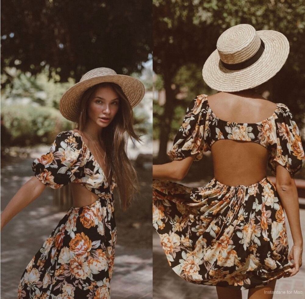 Bardot Cutout Vacation Beach Resort Dress Size 8